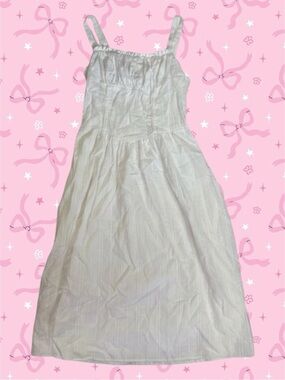 Wild Fable White Cottagecore Midi Sundress XXS
